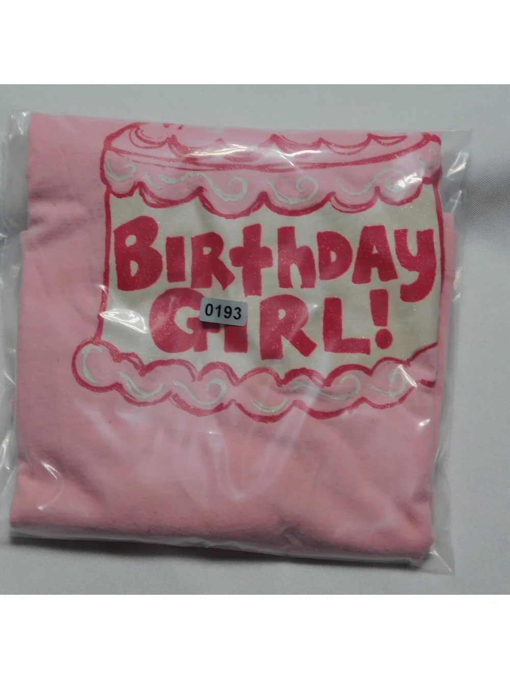 OshKosh B'gosh Girls Birthday Girl Long Sleeve Shirt Pink Size 8 Cake Graphic
